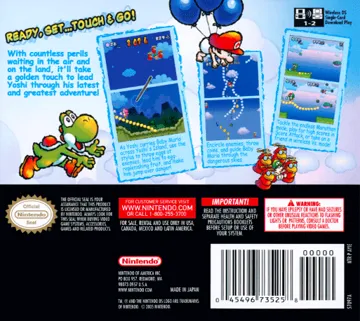 Yoshi Touch & Go (USA) box cover back